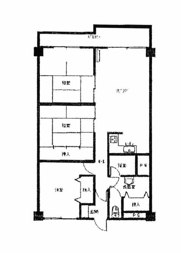 Floor plan. 3LDK, Price 7.77 million yen, Occupied area 69.66 sq m , Balcony area 6.72 sq m floor plan