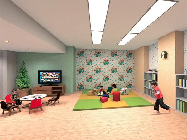 Shared facilities.  [Kids Room] Kids room, Space to play in healthy children is also the day of the winter and rain. TV, Playground equipment, And picture books, such as provided, It may not go out to play, Peace of mind if here. Would be born even petting among children (Rendering)