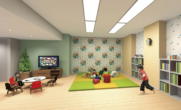 Buildings and facilities. It had been prepared and as play even on the day of the winter and rain that do not play outside the "Children's Room". Playground equipment and picture books, It will be provided, such as a television. While you are playing, It will be deepened also communication among children. Rendering
