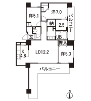 Floor: 3LDK + storage room, occupied area: 82.81 sq m