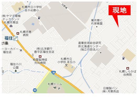 Local guide map. Sapporo Dome other commercial facilities enhancement ◎