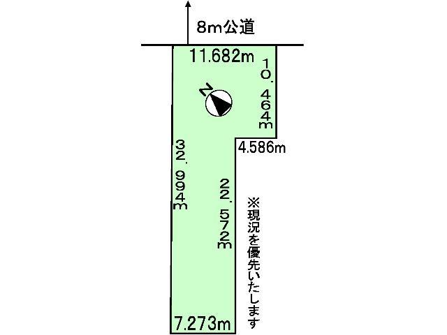 Compartment figure. Land price 29,800,000 yen, Land area 284.4 sq m compartment view
