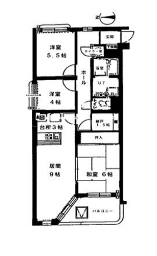 Floor plan. 3LDK, Price 4.98 million yen, Occupied area 69.32 sq m , Balcony area 6.44 sq m floor plan