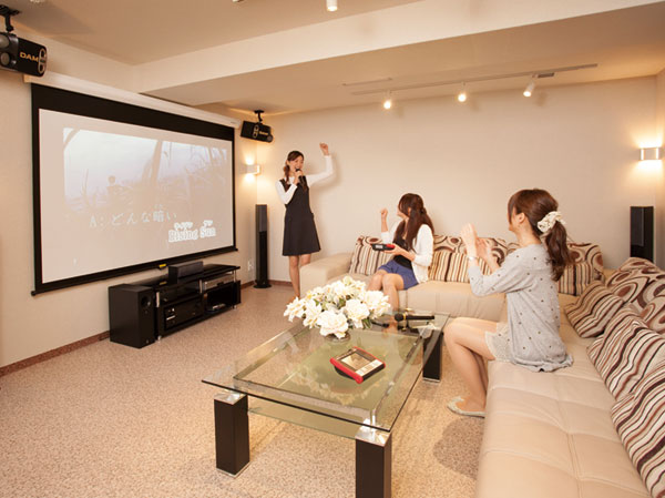 Shared facilities.  [Theater Studio & communication karaoke room] 100 inches realism of the big screen. Please Nde pleasure to your heart's content movies and music in the longing of home theater. Spend lively and fun in the powerful communication karaoke, Also spread circle of communication.  ※ Free (same specifications)