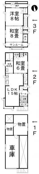 Floor plan. 4 million yen, 3LDK, Land area 94.64 sq m , Building area 143.01 sq m