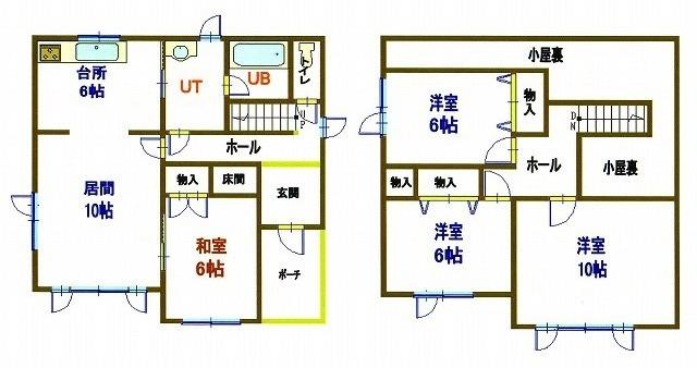 Floor plan. 8.3 million yen, 4LDK, Land area 262.99 sq m , Building area 104.33 sq m