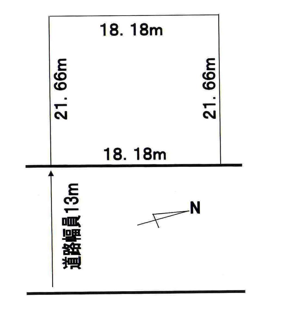 Compartment figure. Land price 3.56 million yen, Land area 393 sq m