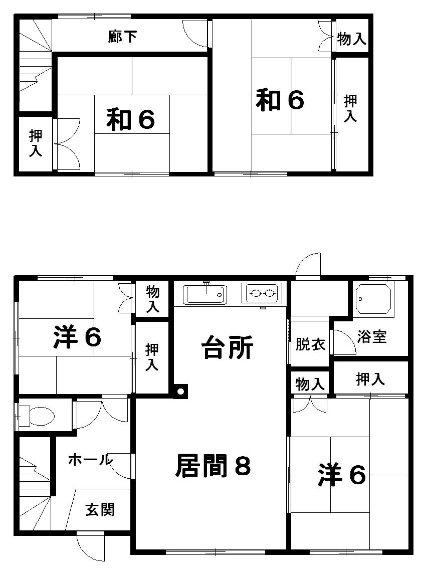 Floor plan. 3 million yen, 4LDK, Land area 162.06 sq m , Building area 84.64 sq m