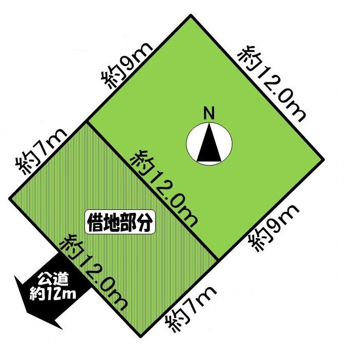 Compartment figure. Land price 1.2 million yen, Land area 108.1 sq m