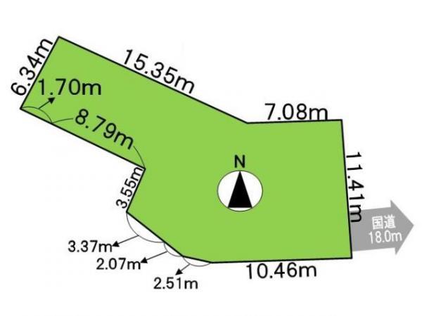 Compartment figure. Land price 5.8 million yen, Land area 241.42 sq m