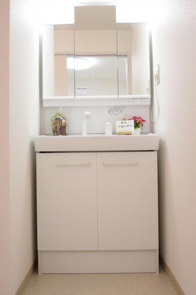 Wash basin, toilet. New vanity It is with a shower