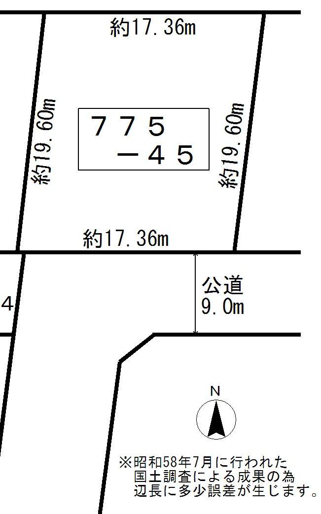 Compartment figure. Land price 3 million yen, Land area 372 sq m