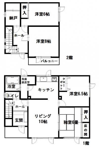 Floor plan. 11.8 million yen, 4LDK+S, Land area 347.25 sq m , Building area 108.47 sq m 4SLDK