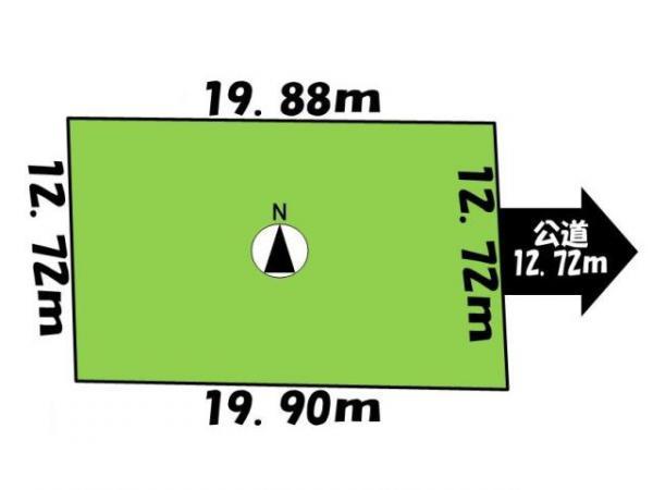 Compartment figure. Land price 1.6 million yen, Land area 252.92 sq m