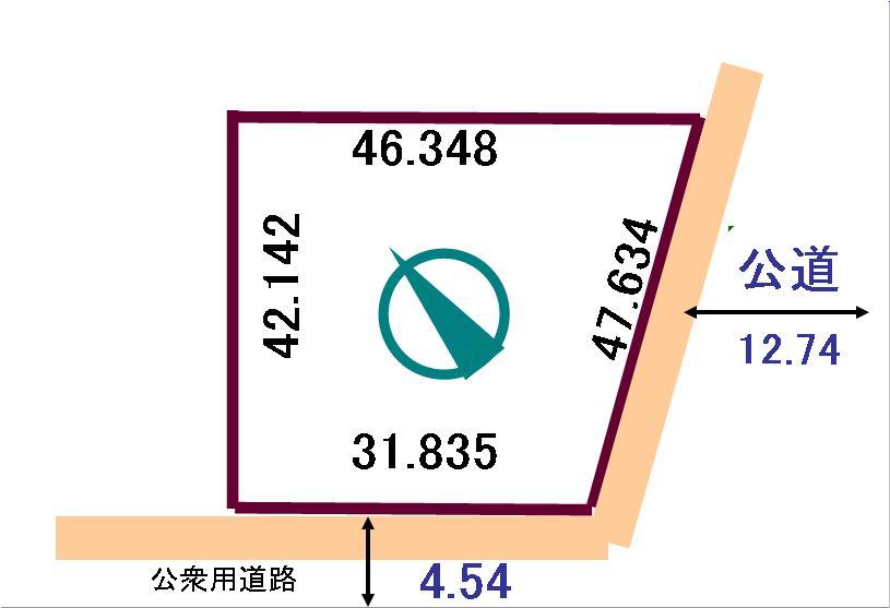 Compartment figure. 8 million yen, 4LDK, Land area 1,681.47 sq m , Building area 106.92 sq m