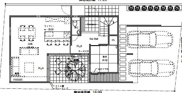 Floor plan. 33,800,000 yen, 4LDK, Land area 152.22 sq m , Second living room building area 123.79 sq m courtyard! Separate of the Japanese-style room also is nice usability. It is very bright living! 