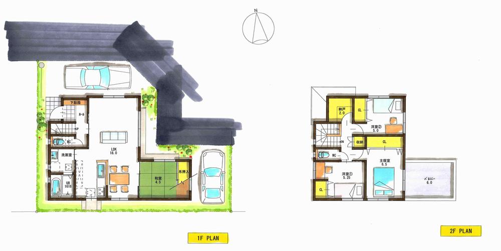 Other building plan example. Building plan example (No. 2 locations)