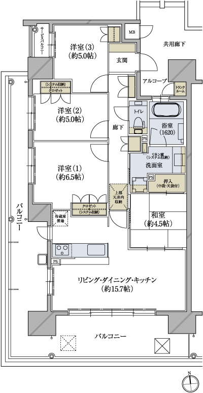 Floor: 4LDK, the area occupied: 85.2 sq m, Price: TBD