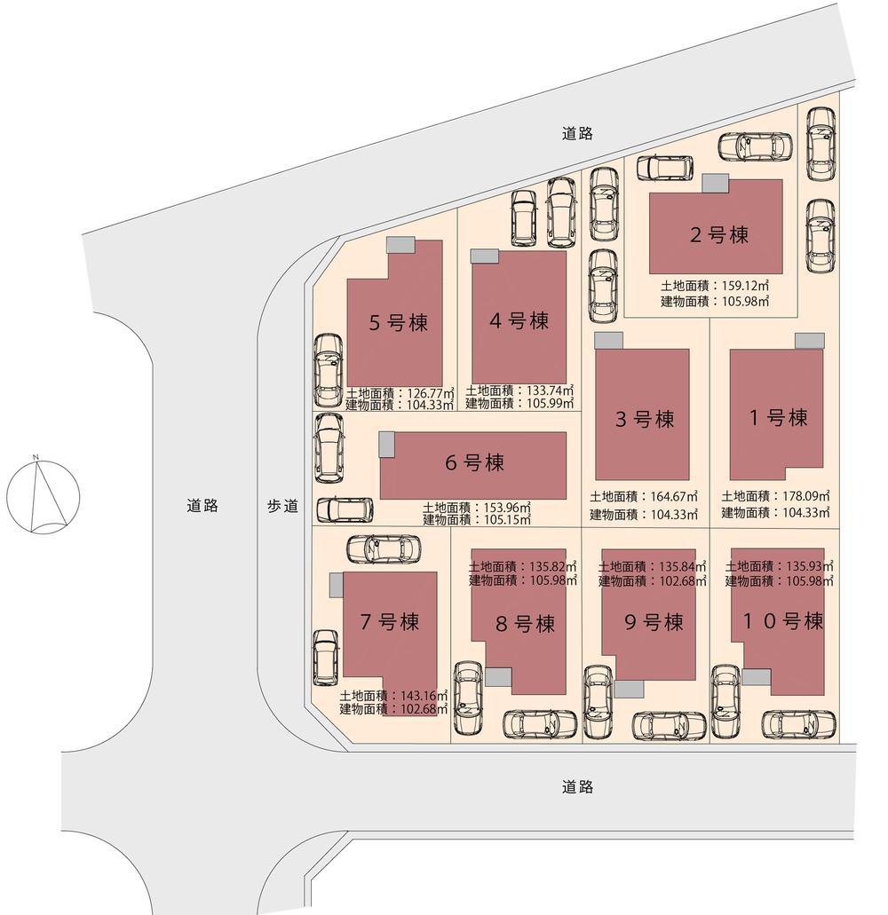 The entire compartment Figure. All 10 compartments. South-facing good compartment, There is also a corner lot. 