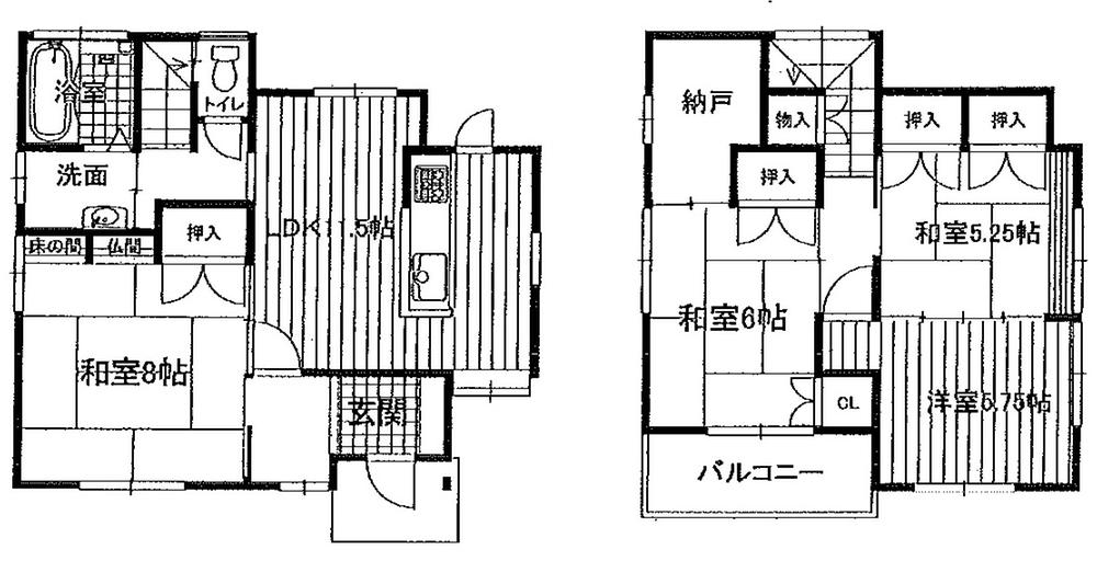 Floor plan. 12.8 million yen, 4LDK + S (storeroom), Land area 112.61 sq m , Building area 93.57 sq m