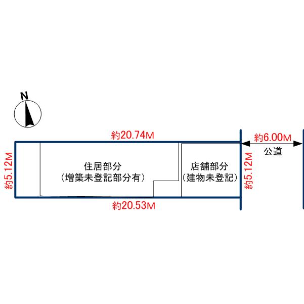 Compartment figure. Land price 22 million yen, Land area 105.8 sq m