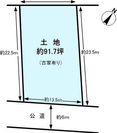 Compartment figure. Land price 26,800,000 yen, Land area 303.37 sq m