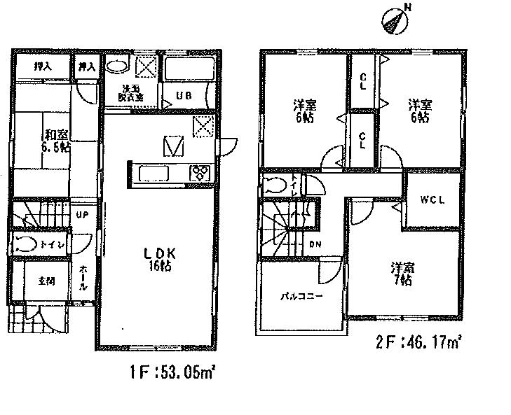 Floor plan. 31,800,000 yen, 4LDK, Land area 151.21 sq m , Building area 99.22 sq m