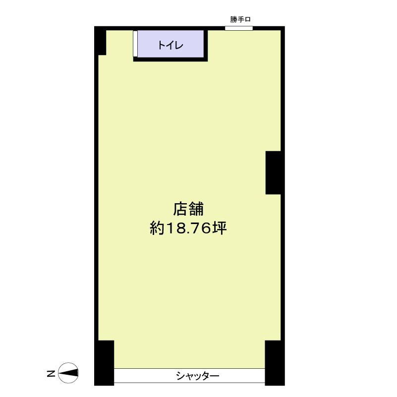 Floor plan. Price 6.7 million yen, Occupied area 62.04 sq m 1 floor store One floor