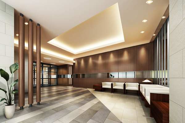 Buildings and facilities. It is Yingbin space to entertain the design of sophisticated and pleasant room (Entrance Hall Rendering)