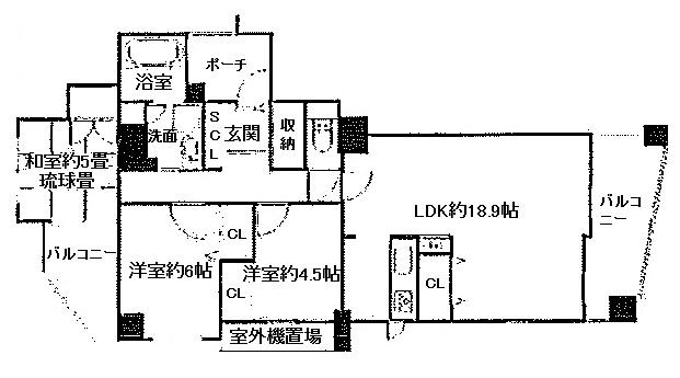 Floor plan. 3LDK, Price 22.5 million yen, Occupied area 81.18 sq m , Balcony area 12.79 sq m