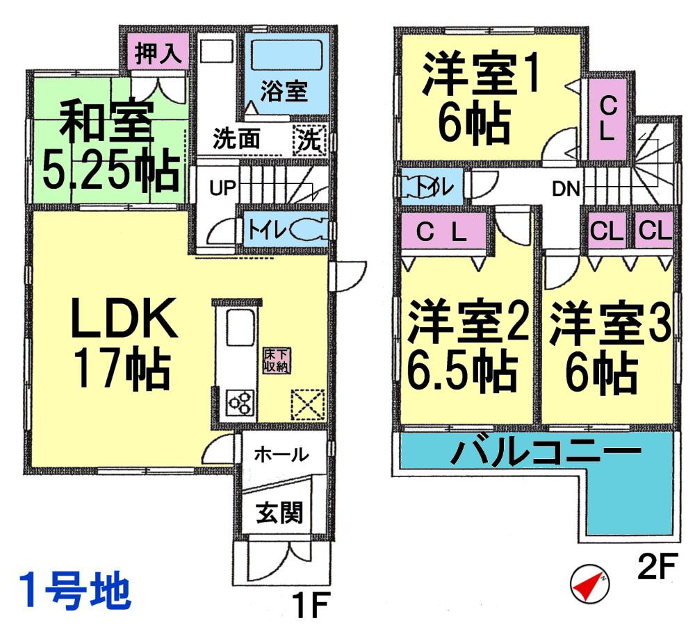 Floor plan. 31,800,000 yen, 4LDK, Land area 150.04 sq m , Building area 95.17 sq m