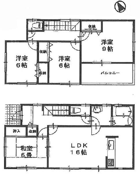 Floor plan. 25,800,000 yen, 4LDK, Land area 139.13 sq m , Building area 105.15 sq m