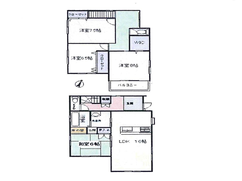 Floor plan. 29,800,000 yen, 4LDK, Land area 113.99 sq m , Building area 109.3 sq m