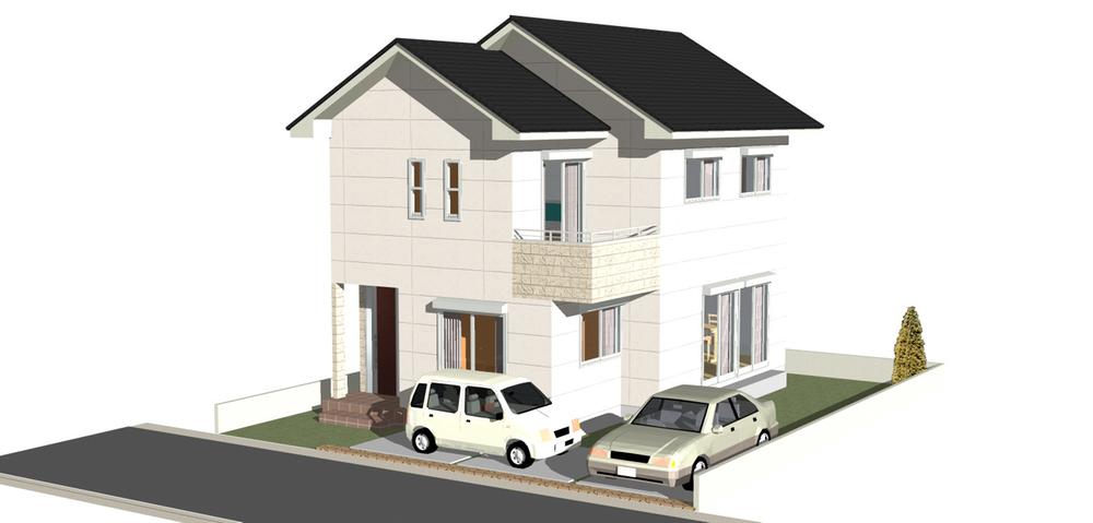 Building plan example (Perth ・ appearance). Rendering Perth