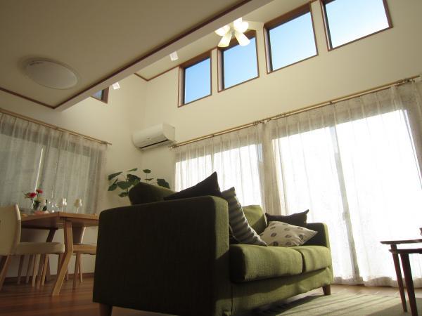 Living. South-facing living room with a vaulted ceiling will relax open and slowly