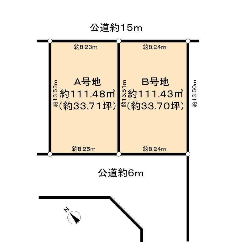 Compartment figure. Land price 14 million yen, Land area 111.46 sq m