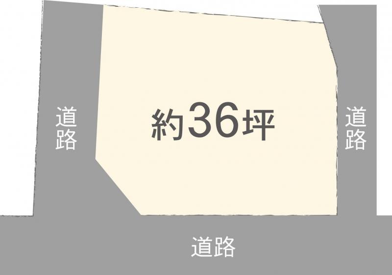Compartment figure. Land price 12,490,000 yen, Land area 117.99 sq m