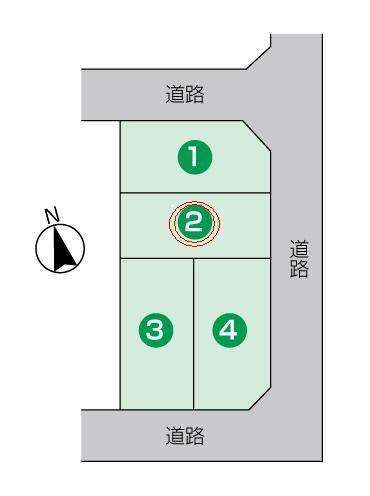 Compartment figure. Land price 18,040,000 yen, Land area 132.56 sq m