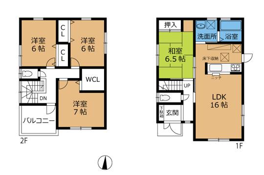 Floor plan. 28,900,000 yen, 4LDK, Land area 144 sq m , Building area 99.22 sq m