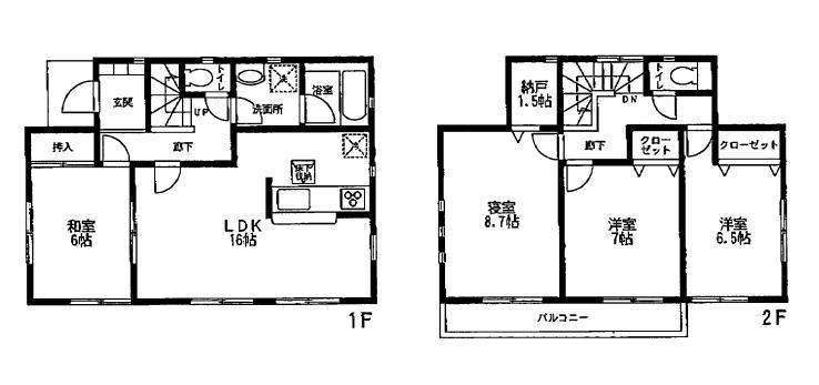 Floor plan. 28.8 million yen, 4LDK + S (storeroom), Land area 226.87 sq m , Building area 102.87 sq m
