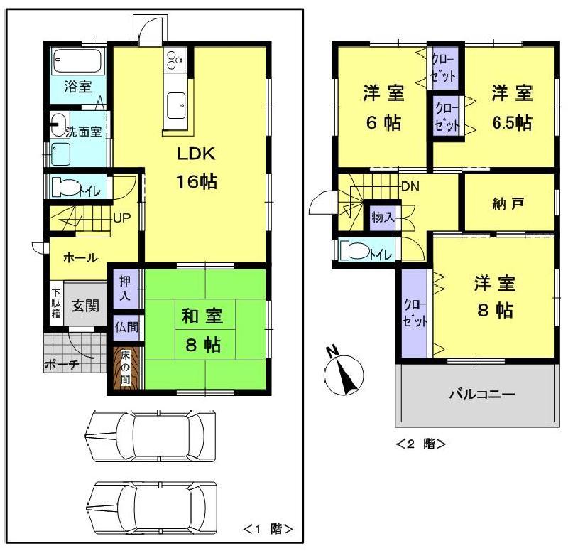 Floor plan. 31,600,000 yen, 4LDK + S (storeroom), Land area 144.96 sq m , Building area 113.44 sq m
