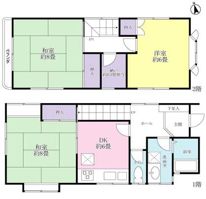 Floor plan. This room of 3DK! It is ready-to-your tenants per vacant house! (After remaining price settlement)