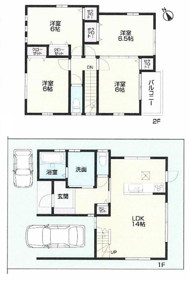 Floor plan. (No. 2 locations), Price 26,800,000 yen, 4LDK, Land area 89.49 sq m , Building area 101.65 sq m