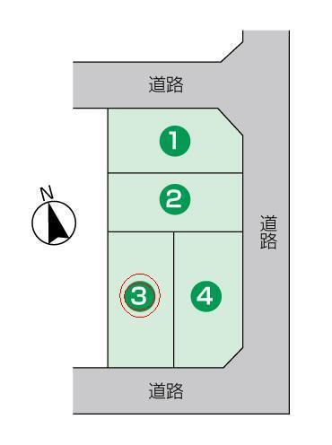 Compartment figure. Land price 19,240,000 yen, Land area 132.57 sq m