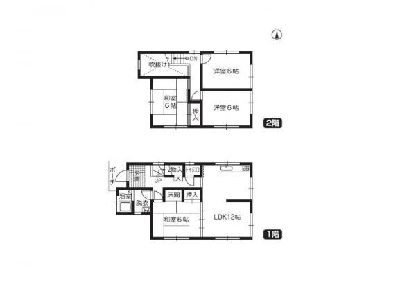Floor plan. 12.8 million yen, 4LDK, Land area 232.35 sq m , Building area 85.28 sq m floor plan