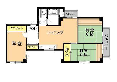 Floor plan. 3LDK, Price 10.8 million yen, Occupied area 75.41 sq m , Balcony area 6 sq m