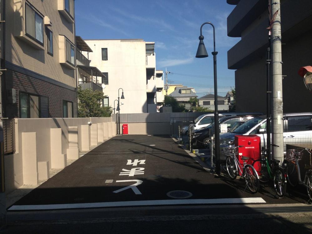 Parking lot. Common areas