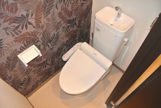 Toilet. Washlet also standard equipment