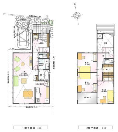 Other building plan example. Building plan example (No. 5 locations), Building area 99.22 sq m