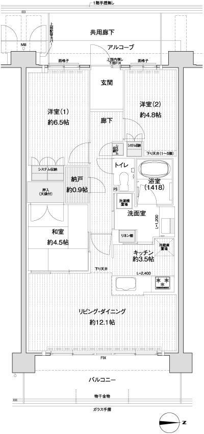 Floor: 3LDK, occupied area: 72.45 sq m, Price: 30,380,000 yen